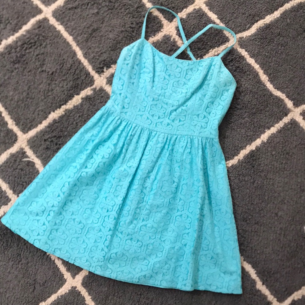 Lilly Pulitzer Blue Lace Dress